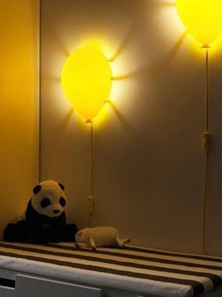 Applique vintage Ikea DRÖMMINGE jaune par Sarah Fager - Années 90