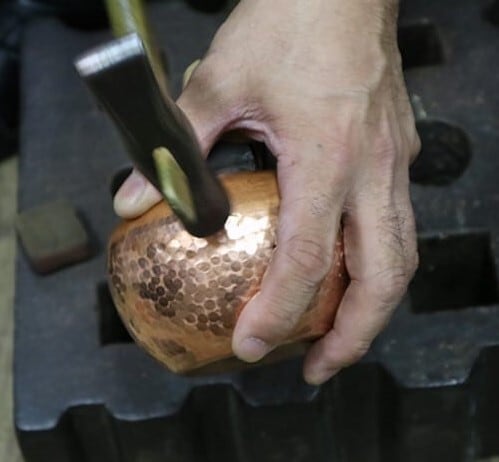 Théière artisanale en cuivre M. Nagasawa - Japon