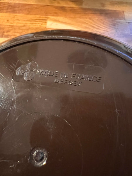 Seau à glaçon vintage marron et blanc - Années 70/80