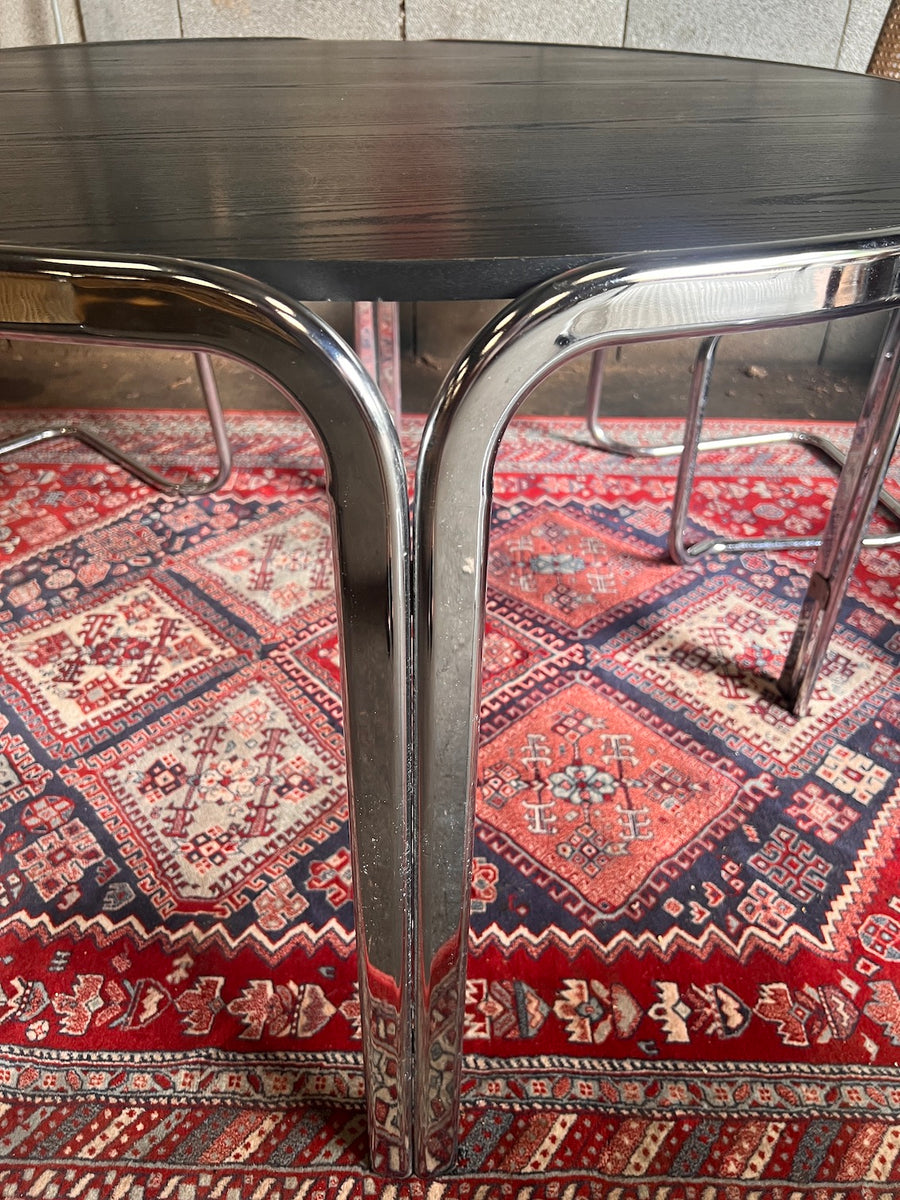 Ensemble de salle à manger Tulip « Margot » en chrome italien de 5 pièces, Gastone Rinaldi pour RIMA, 1968 - En vente sur France