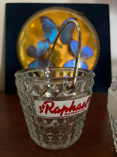 Carafe et seau à glaçons de bistrot St Raphaël Quinquina vintages