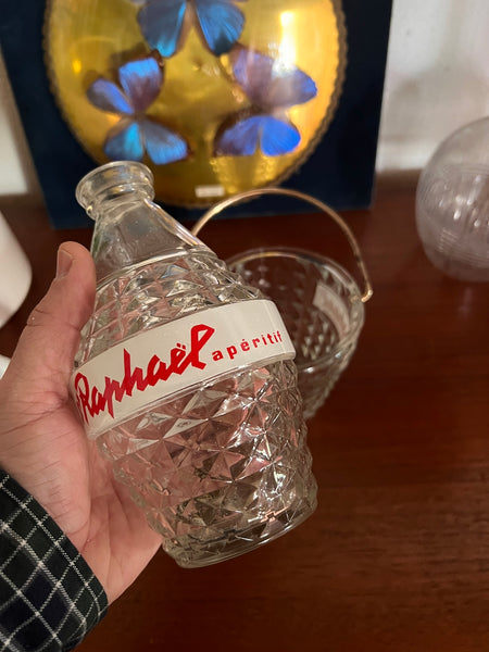 Carafe et seau à glaçons de bistrot St Raphaël Quinquina vintages