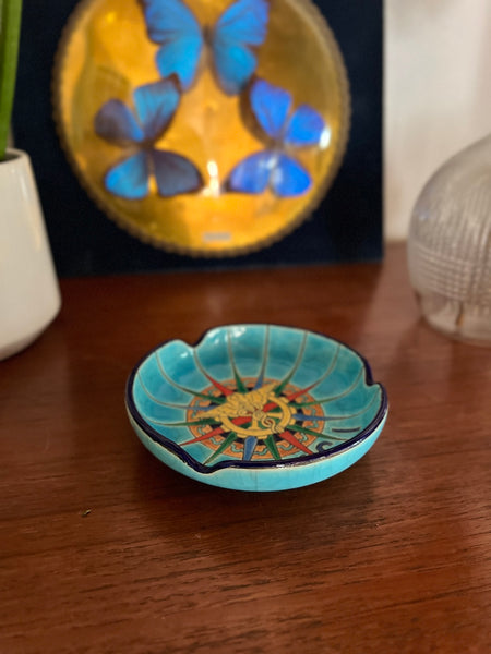 Cendrier publicitaire vintage BNCI en émaux de Longwy France - Années 60