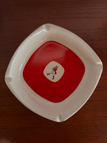 Cendrier publicitaire vintage Johnnie Walker en céramique - Wade Pdm England