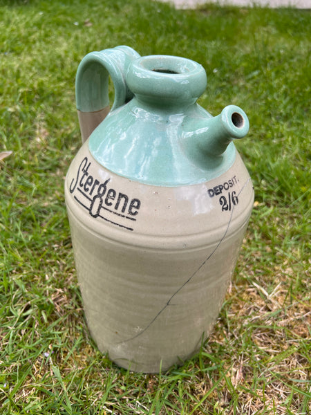 Grande bouteille en grès vintage Stergene - Angleterre - Années 30