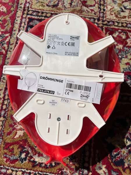 Applique vintage Ikea DRÖMMINGE rouge par Sarah Fager neuve - Années 90