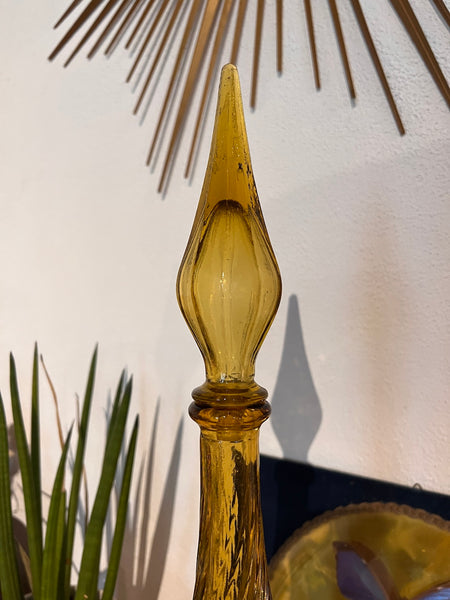 Bouteille vintage dite d'Empoli ambrée - Italie - Années 70