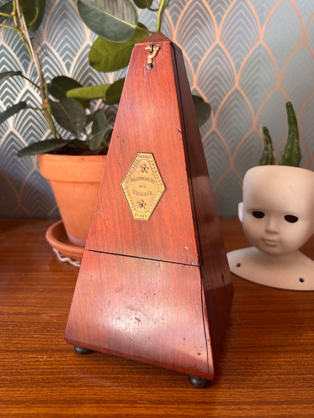 Métronome Maëlzel ancien en acajou - Paris - XIX/XXième siècle