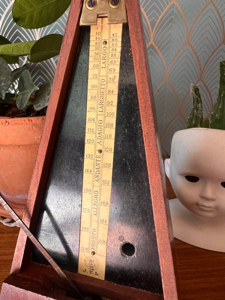 Métronome Maëlzel ancien en acajou - Paris - XIX/XXième siècle