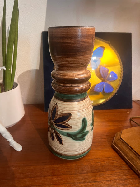 Vase vintage en céramique Scheurich Keramik 651-30 - West Germany - Années 70