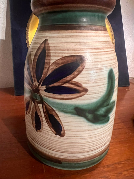 Vase vintage en céramique Scheurich Keramik 651-30 - West Germany - Années 70