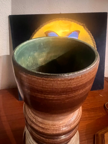 Vase vintage en céramique Scheurich Keramik 651-30 - West Germany - Années 70