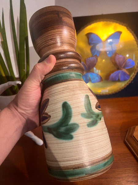 Vase vintage en céramique Scheurich Keramik 651-30 - West Germany - Années 70