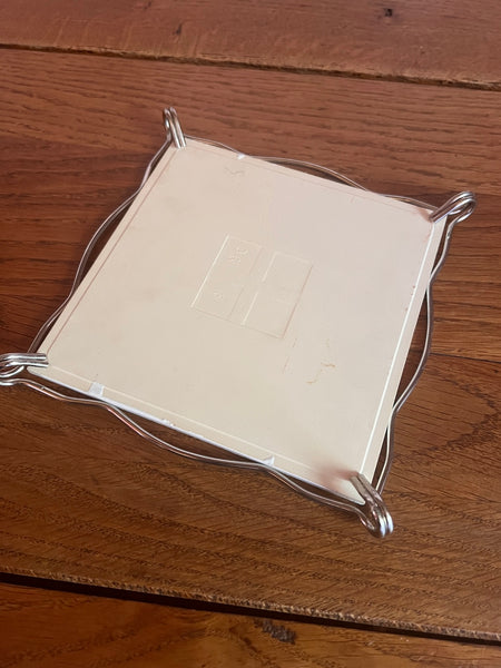 Dessous de plat vintage Les Spaghettis aux oeufs 17x17cm