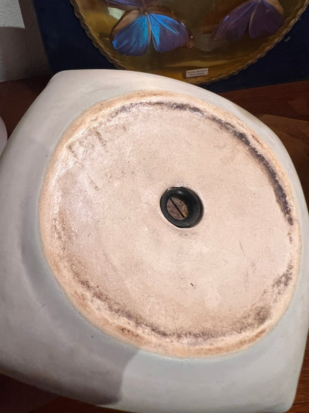 Petit serviteur vintage en céramique émaillé vert Manufacture Gado - Vallauris France - Années 50