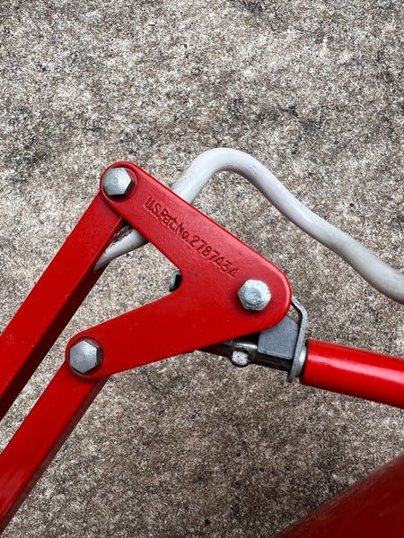 Lampe d'architecte articulée vintage Luxo L1 rouge par Jacob Jacobsen - 1970's