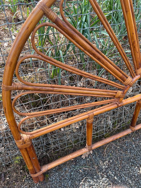 Tête de lit en rotin vintage 152cm