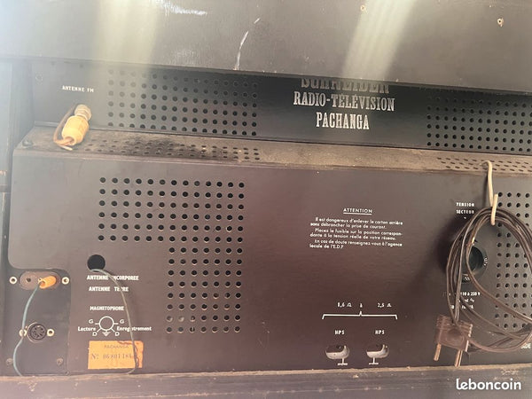 Meuble HIFI enfilade vintage radio / tourne-disques Schneider Pachanga - 1960/1962