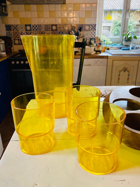 Service à orangeade anglais en plastique Preci-ware - Années 70