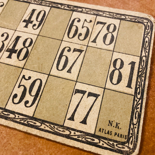 Jeu de loto NK ATLAS Paris (Nicolas Keller) - Période 1904/1924