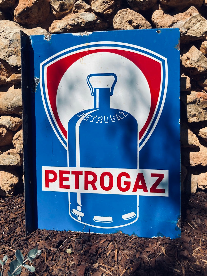 Plaque émaillée vintage Petrogaz - 1950/60 – Le Sélectionneur