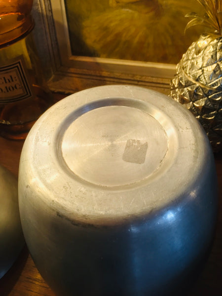 Seau à glace vintage poire en aluminium et plastique