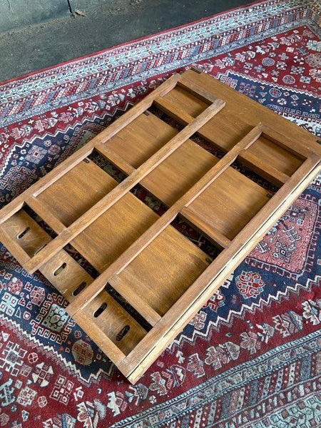Étagère vintage de bouquiniste pliante et empilable