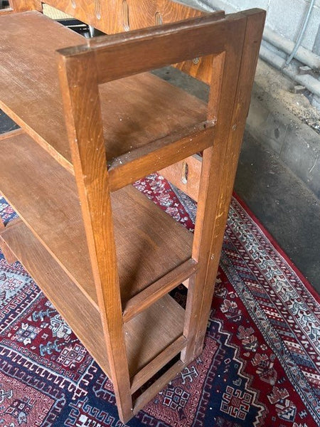 Étagère vintage de bouquiniste pliante et empilable