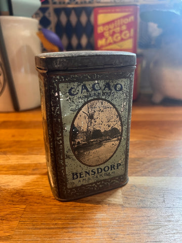 Boite métallique vintage Cacao Bensdorp - Amsterdam