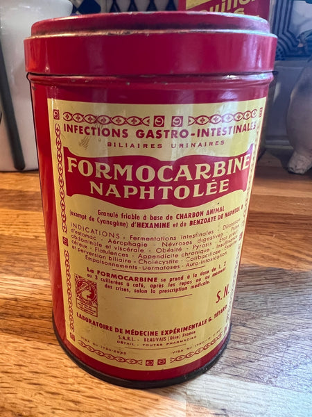 Boite métallique vintage Formocarbine Naphtolée