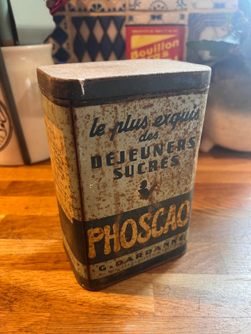 Boite métallique vintage Phoscao - G. Dardanne