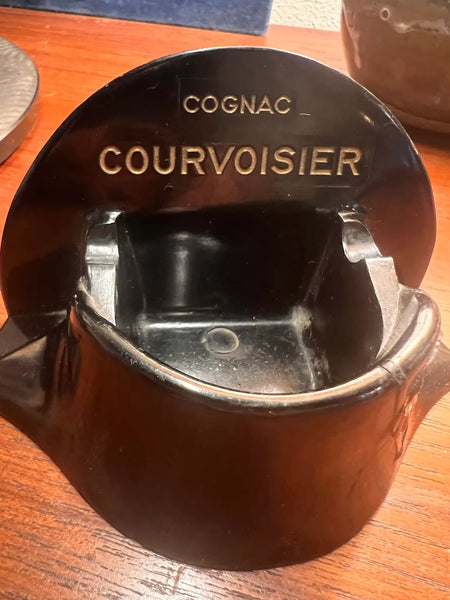 Cendrier publicitaire vintage Cognac Courvoisier en forme de bicorne de Napoléon - Années 60