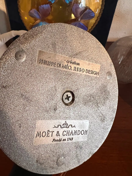 Duo de flûtes à champagne sur socle Moët et Chandon par Philippe Di Méo - Reso Design