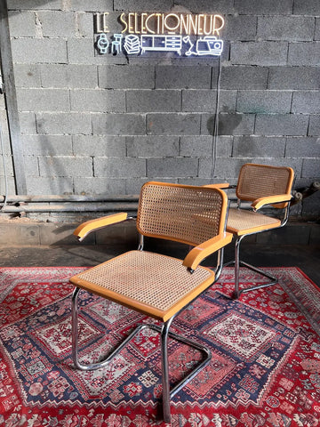 Fauteuil Cesca B64 hêtre nature par Marcel Breuer - Janvier 2000