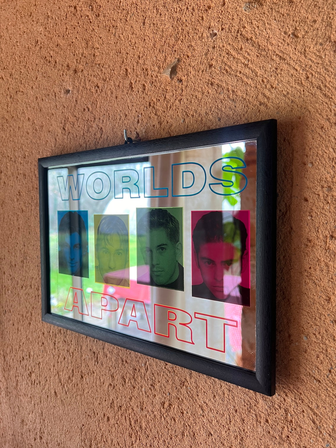 Miroir vintage Worlds Apart - Années 90