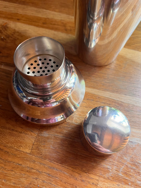 Shaker à cocktail vintage Lancel en métal argenté - Années 30/40