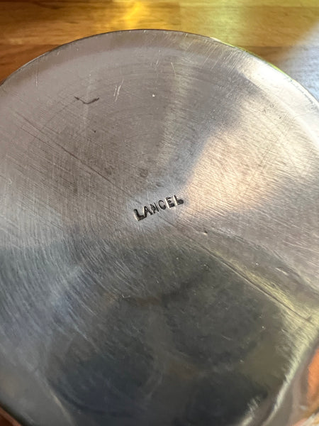 Shaker à cocktail vintage Lancel en métal argenté - Années 30/40
