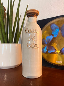 Bouteille à eau de vie vintage en grès