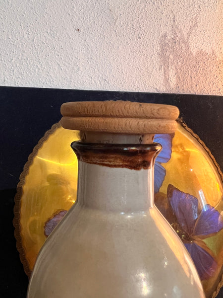 Bouteille à eau de vie vintage en grès