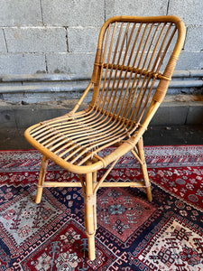 Chaise vintage en rotin
