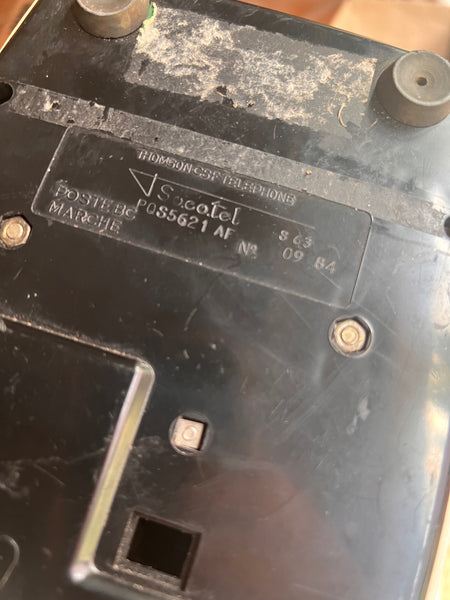 Téléphone à cadran vintage Socotel S63 Ivoire - Années 80