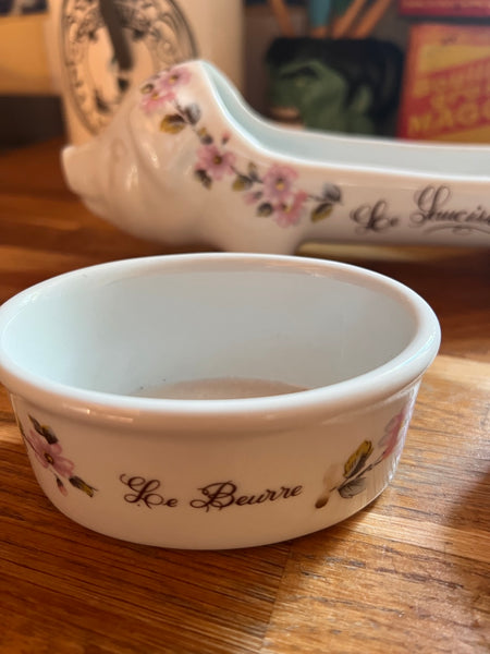 Service à apéritif vintage Apilco - France en porcelaine