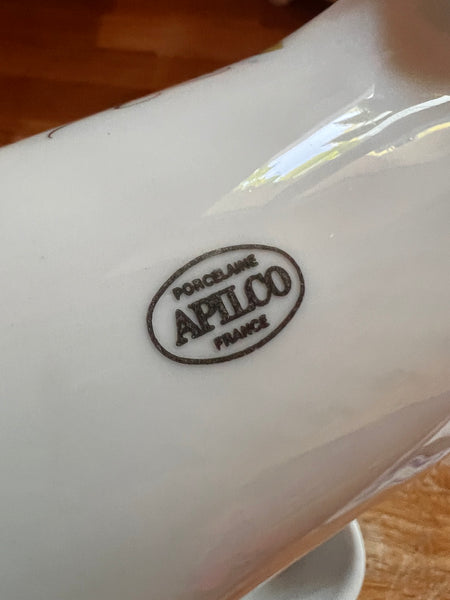 Service à apéritif vintage Apilco - France en porcelaine