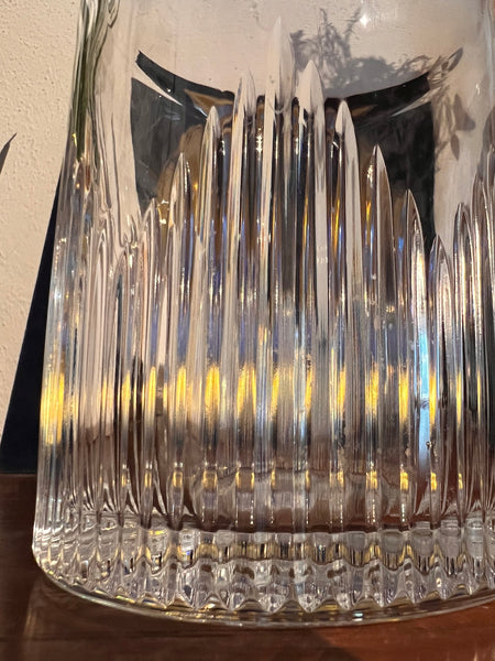 Carafe à whisky vintage en cristal taillé J. G. Durand