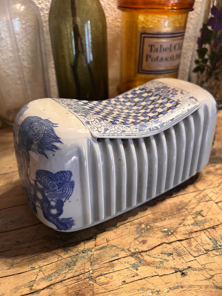 Oreiller japonais d'été vintage en céramique - XIXième siècle