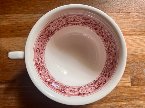 Ensemble tasse à thé et sous-tasse vintages en faïence Villeroy & Boch Rusticana style Terre de fer