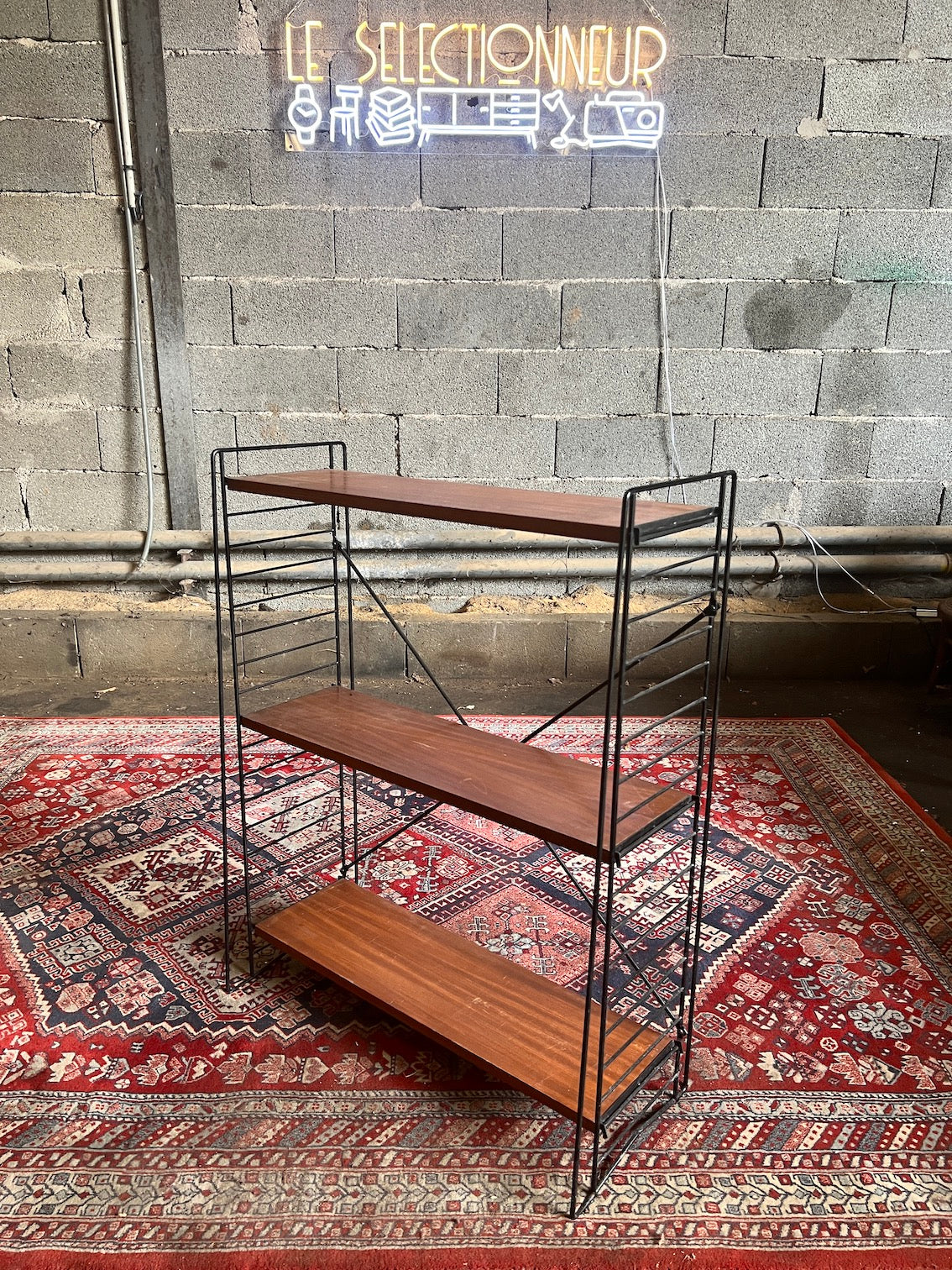 Étagère / bibliothèque vintage sur pieds par Adriaan DEKKER pour Tomado 50/60's