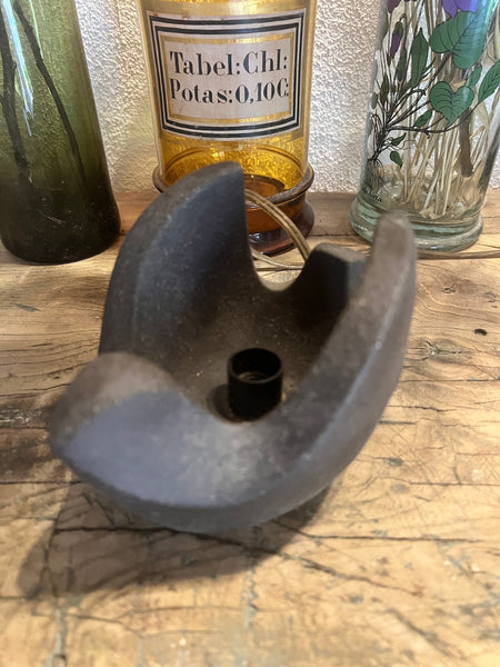 Lampe zoomorphe vintage en forme d'oiseau en céramique
