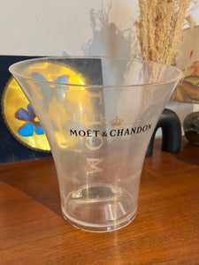 Seau à champagne vintage Moët & Chandon transparent