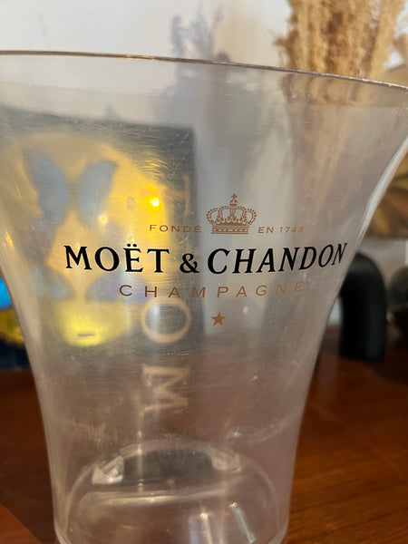 Seau à champagne vintage Moët & Chandon transparent
